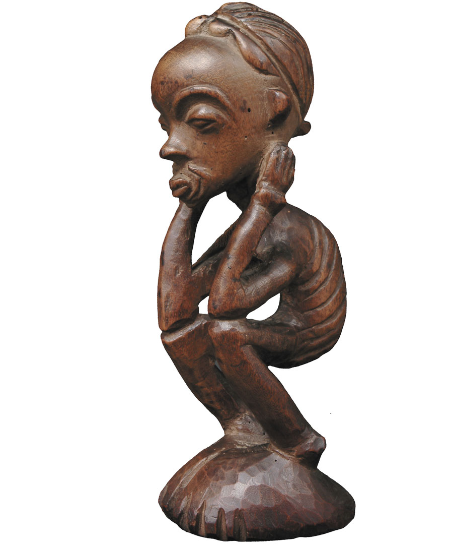 Luluwa Crouching Figure, Democratic Republic of the Congo Dartevelle Collection